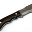 Premium Custom Damascus Steel Tom Brown Tracker Knife - 10" Rosewood Handle with Leather Sheath | Perfect for Survival & Tactical Use - Korvel