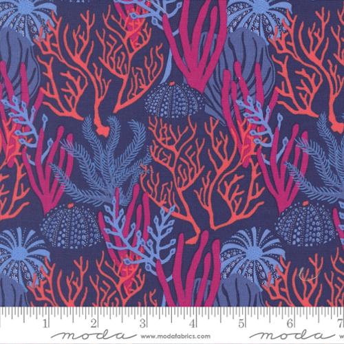 Tela de Algodón Dusk Reef Coral Reef - 44"/45" por Yarda