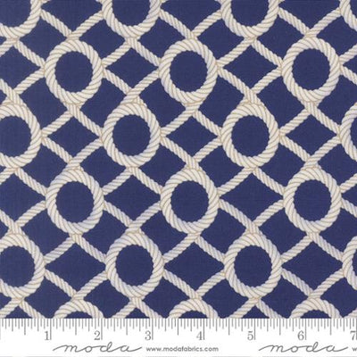 Dusk Reef Rope Net Cotton Fabric - 44"/45" Per Yard