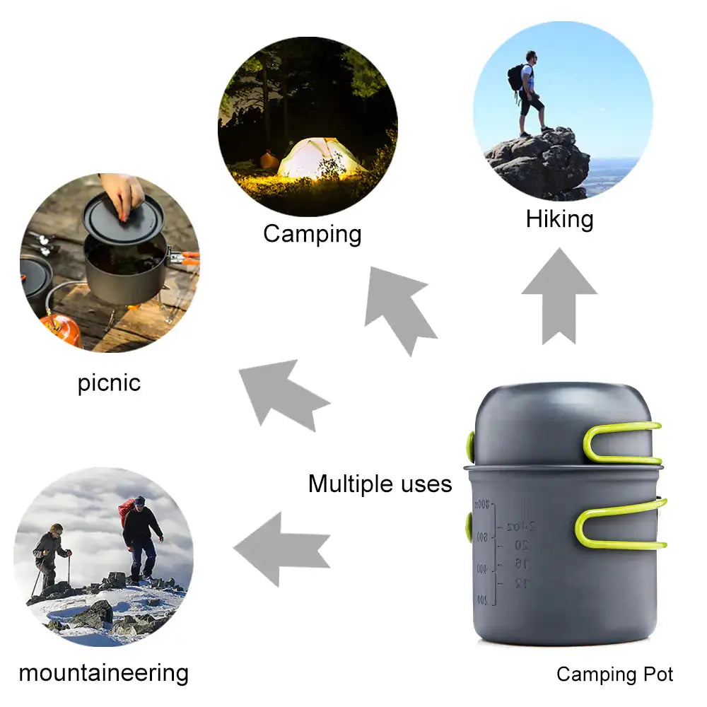 Kit de Utensilios de Camping Premium para Exterior