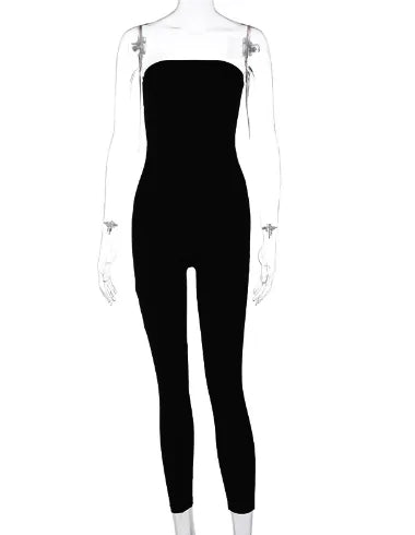 Combinaison Bodycon Sans Bretelles pour Femmes - Élégance Effortless