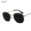 Luxury Classic Square Metal Frame Sunglasses