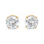Pendientes de Diamantes de 1/2 cttw en Oro Amarillo de 14K Certificados por AGS