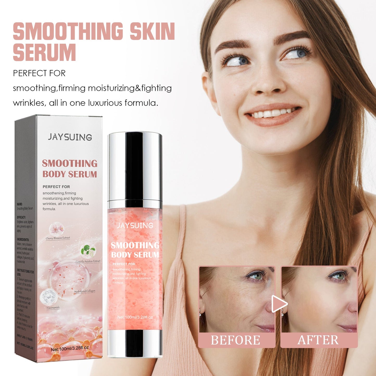 Smoothing Body Serum, Reduces Lines Moisturizes Skin Prevents Dryness And Cracks, And Repairs Skin Serum - Korvel