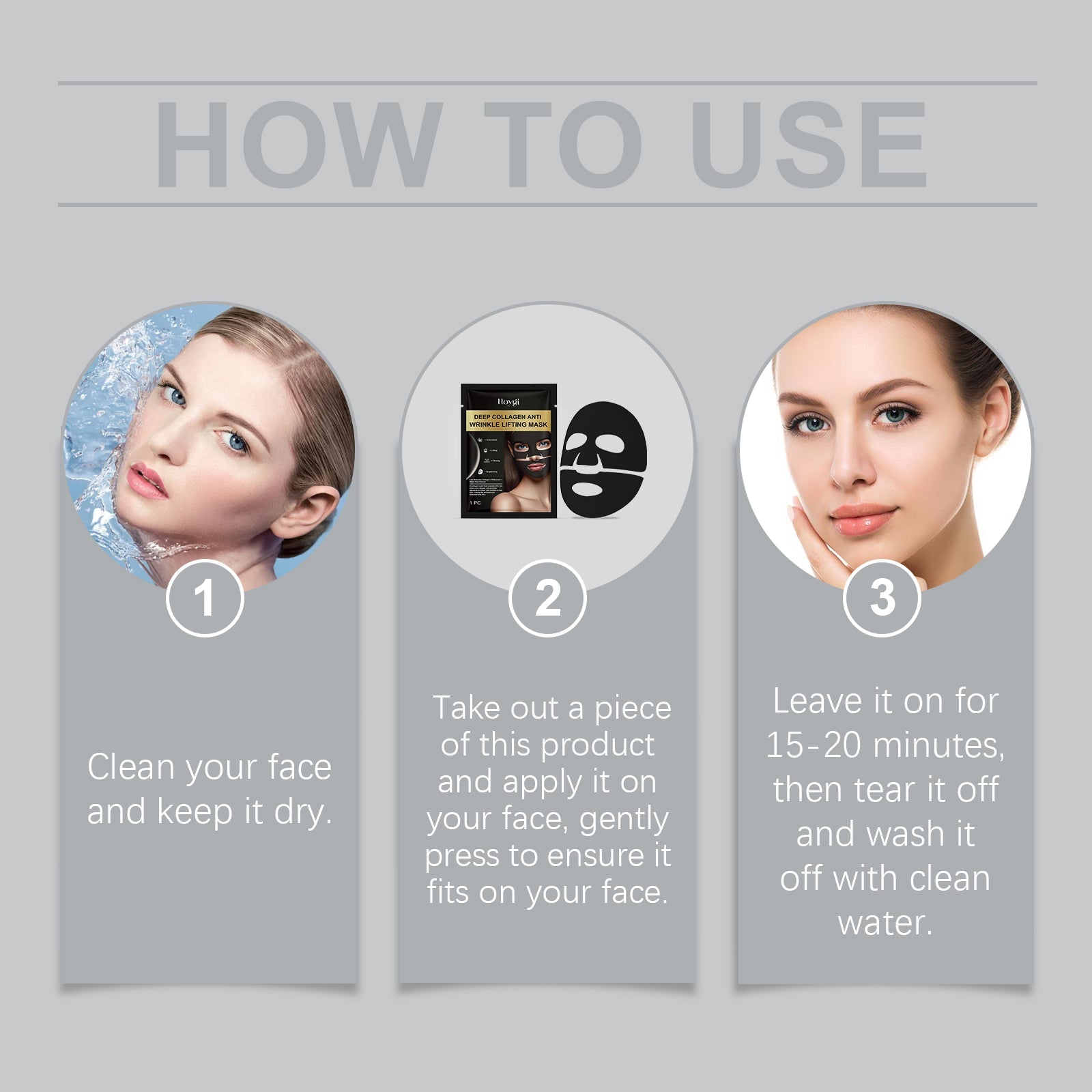 Collagen Moisturizing Mask Gently Nourishes And Moisturizes Skin, Strengthens Skin, Reduces Fine Lines And Moistens Skin - Korvel