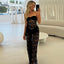 Sexy Halter Lace Sheer Fitted Bodycon Dress - Korvel