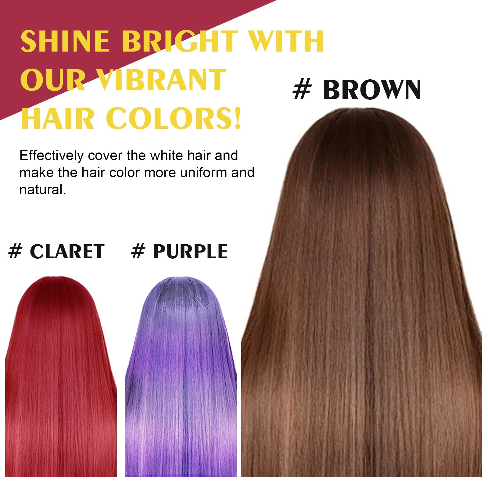 Black Hair Shampoo Series, Gentle, Non-Irritating And Moisturizing Scalp Easily Changing Color Hair Shampoo - Korvel