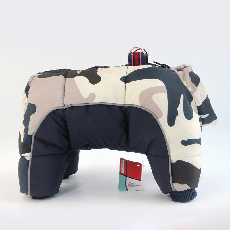 Pet Dog Clothes Winter Clothes Thickened Warm Down Jacket Teddy Dog Quadruped Winter Coat - Korvel