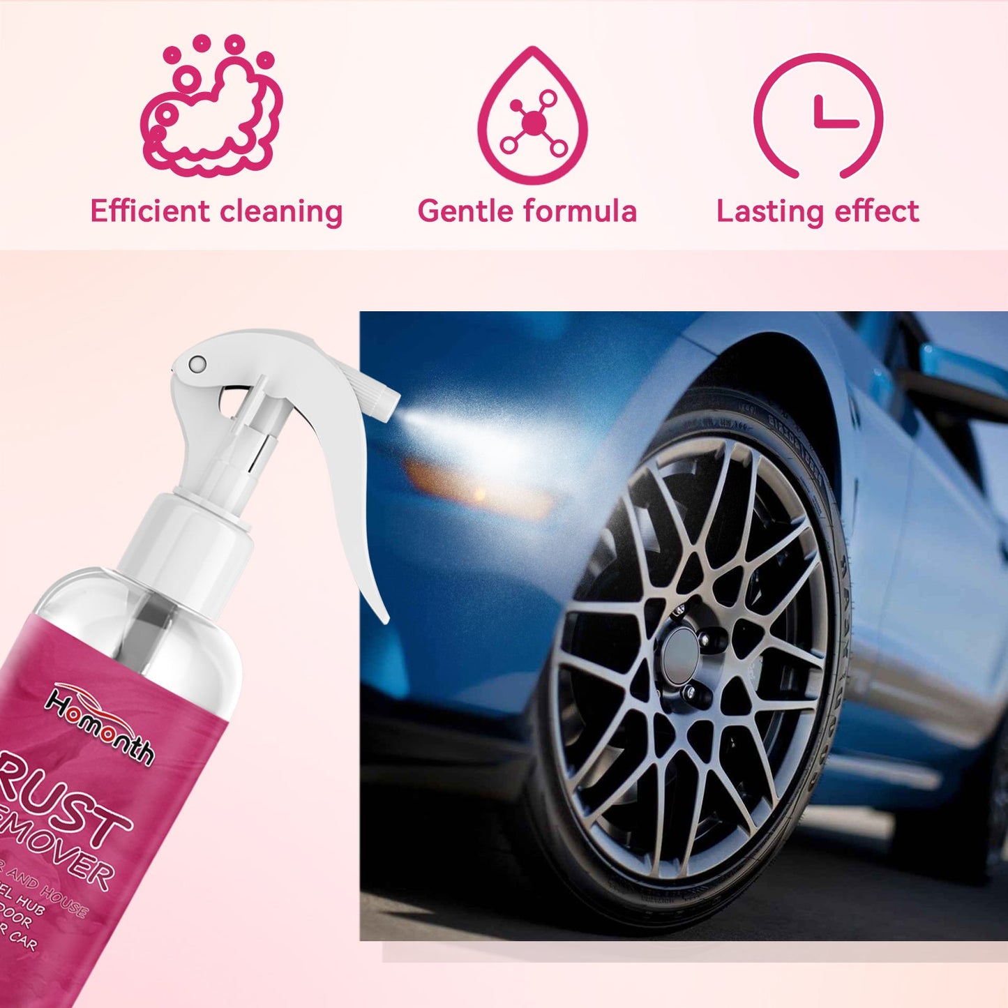 Auto Rust Remover Auto Wheel Hub Handlebar Parts Rust Cleaning And Decontamination Multi-Function Rust Remover - Korvel