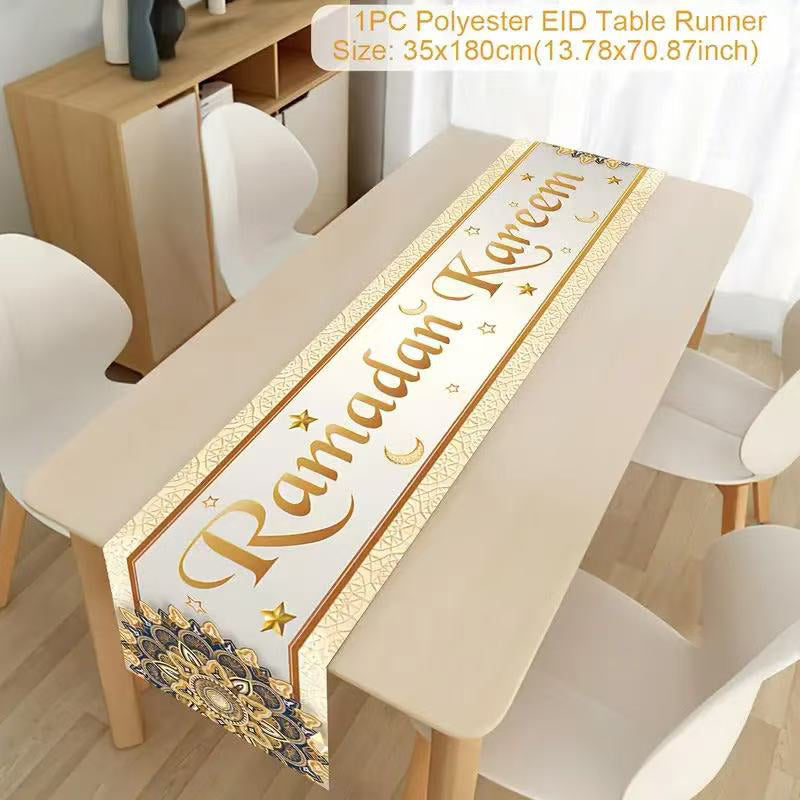 Printed Moon Castle House Tablecloth Home Decoration Party Festival Atmosphere Table Flag - Korvel