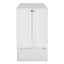 Queen Size Mobile Murphy Bed with Drawer and Little Shelves on Each Side White - Korvel