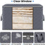 Storage Box Transparent Window Clothes Sorting Bag - Korvel