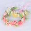 Corona de Flores de Hada Nupcial - Accesorio de Cabello de Tela Elegante