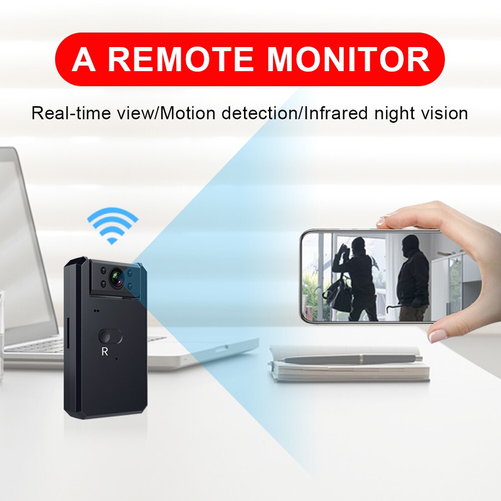4K Mini WiFi Camcorder with Night Vision and Motion Detection