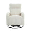 Silla mecedora giratoria tapizada JiaDa en beige