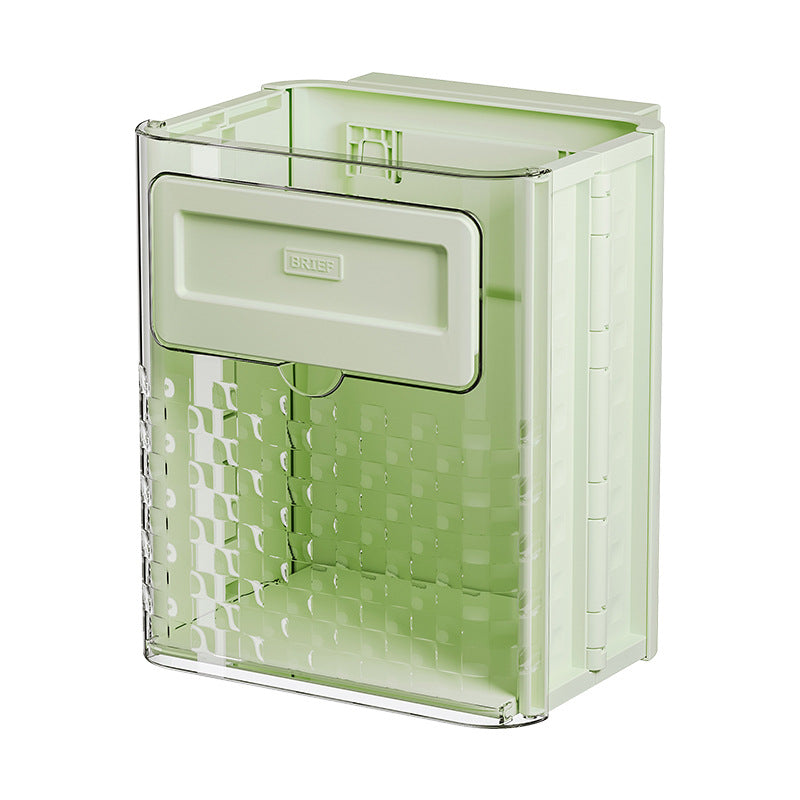 Premium Folding Wall-Mounted Trash Can for Kitchen & Home