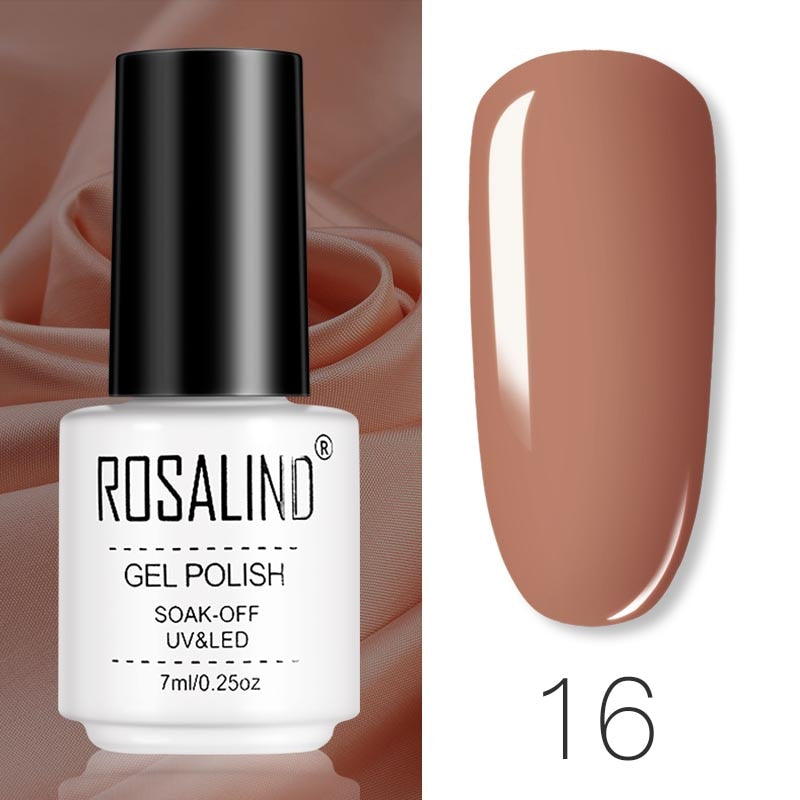 ROSALIND Gel Polish Set Manicure for Nails Semi Permanent Vernis top coat UV LED Gel Varnish Soak Off Nail Art Gel Nail Polish - Korvel