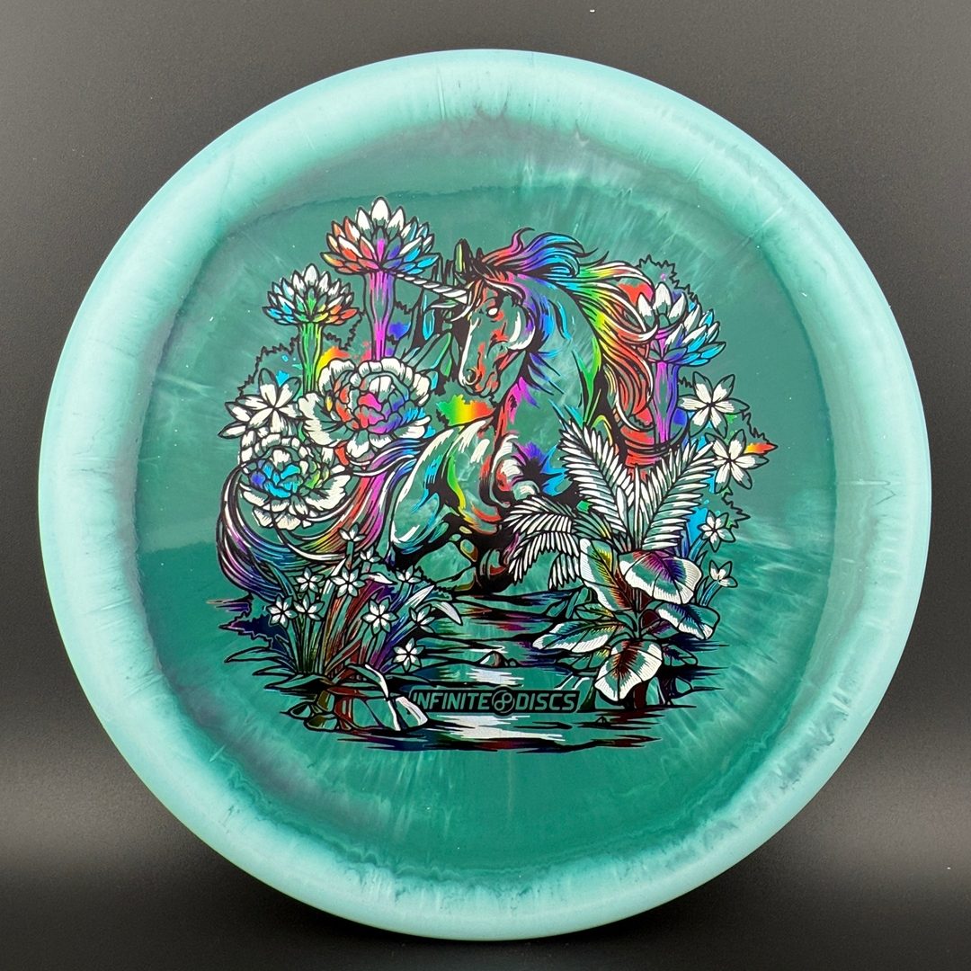 PA-5 (400 Spectrum) - Unicorn Stamp - Triple Foil Disc Golf Putter
