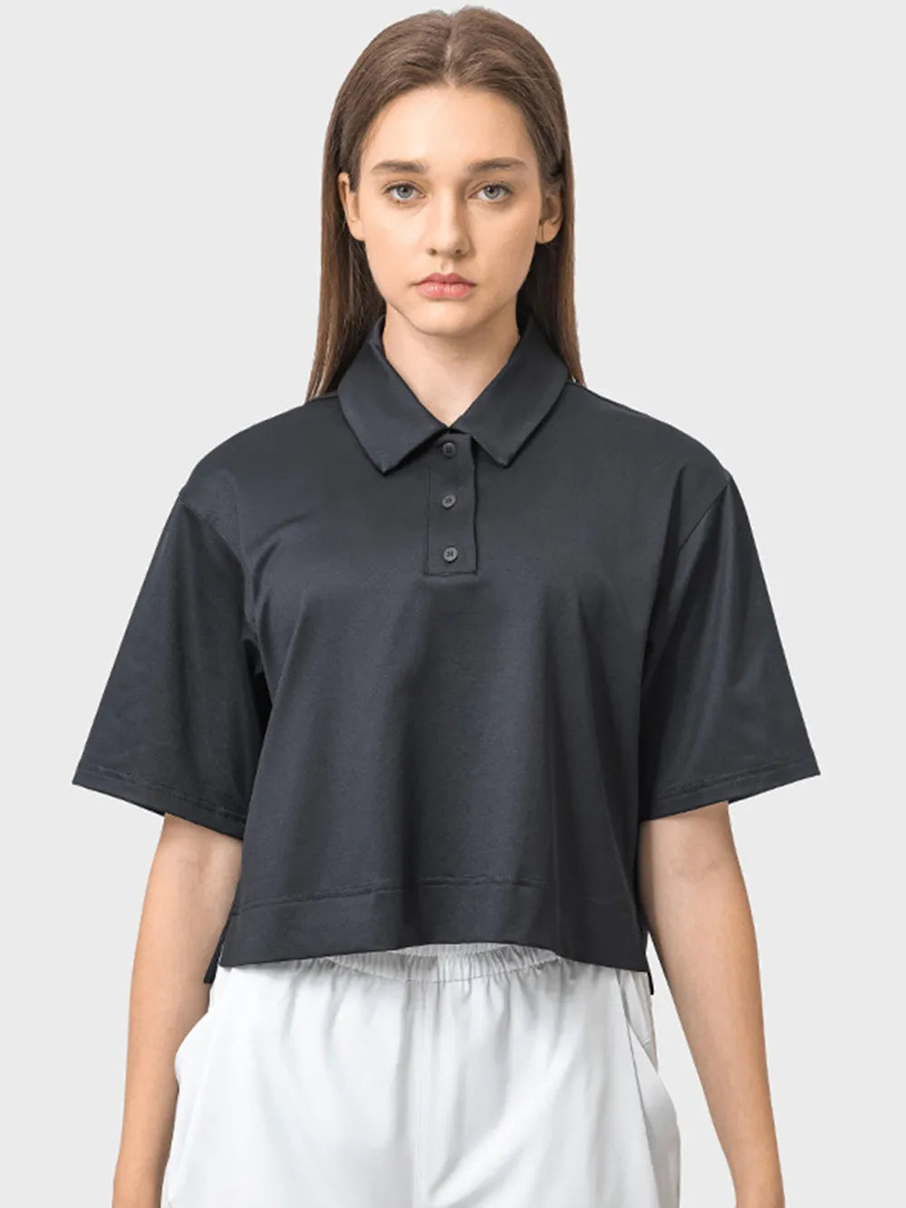 Half Button Short Sleeve Active T-Shirt - Korvel