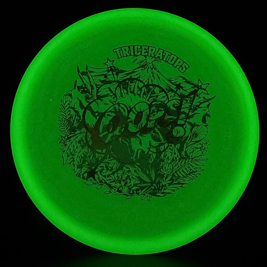 Glow Egg Shell Stegosaurus - Unique Misprint Disc Golf Disc