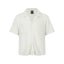 Chemise à col cubain unie premium pour hommes