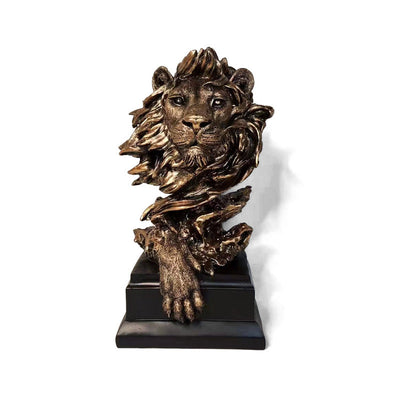 Creative Lion Head Decoration Home Living Room Resin Wine Cabinet Decoration - Korvel