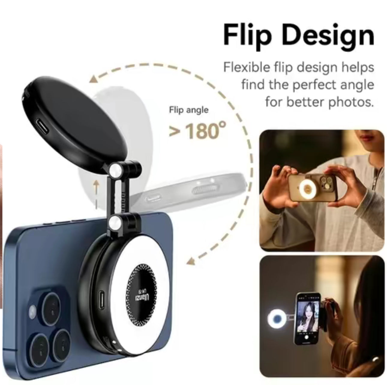 GlowSnap Ring Light - Solution d'éclairage LED compacte