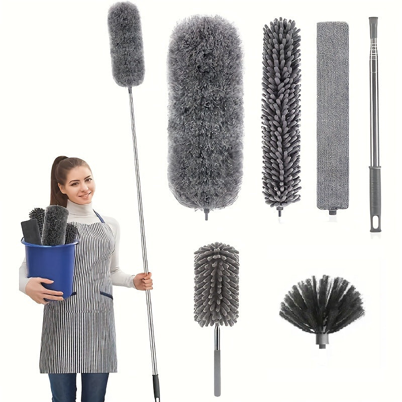 Duster for Home Dusting and Ceiling Cleaning with Extendable Handle - Korvel