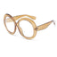 Personalized Dual Color Circular Sunglasses for Women