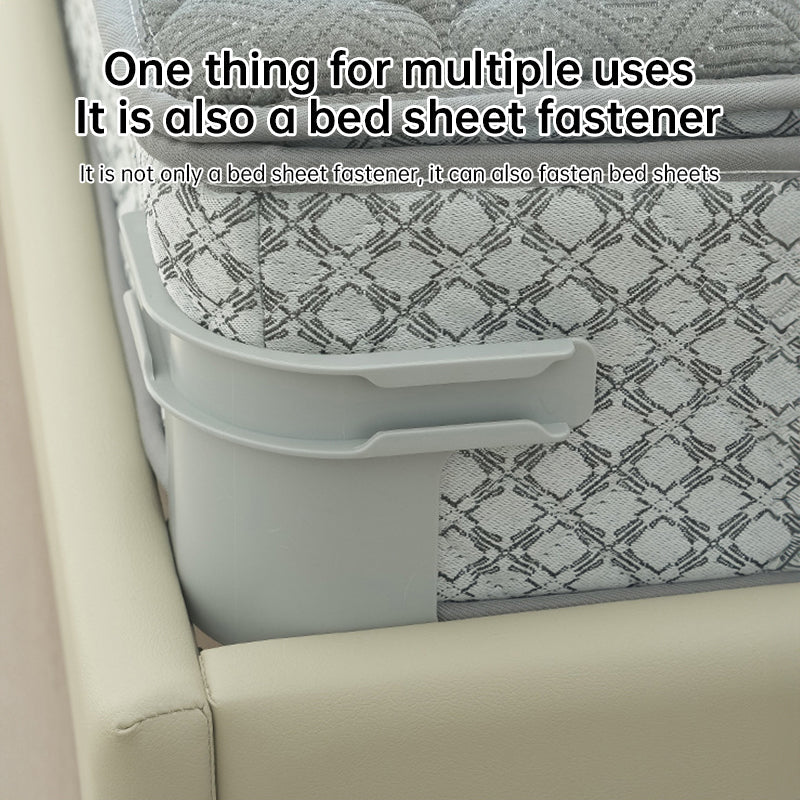 4 Heavy-Duty Bedsheet Corner Clips. High - quality, durable, and reliable. Ideal for securing bed sheets and protectors. - Korvel