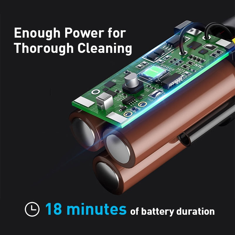 Baseus A2 Car Vacuum Cleaner Mini Handheld Auto Vacuum Cleaner with 5000Pa Powerful Suction For Home & Car & Office - Korvel