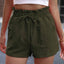 Summer new fungus waist slanted pocket casual shorts - Korvel
