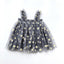 Embroidered Mesh Strapless Fluffy Princess Dress