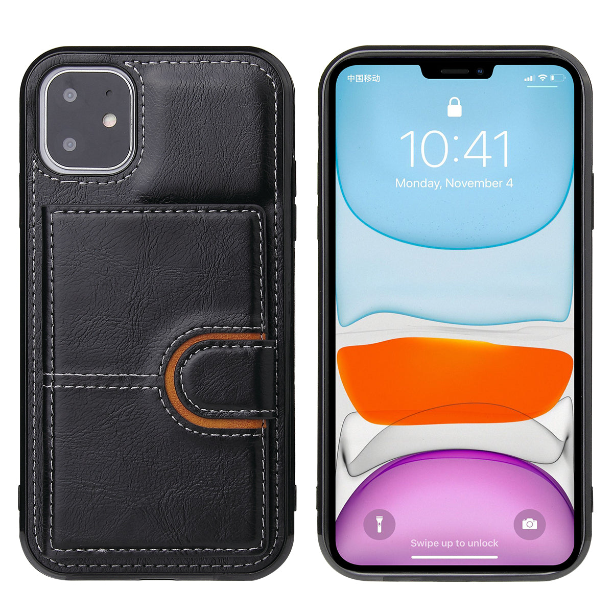 Coque de portefeuille en cuir premium pour iPhone 13 et 13 Pro Max