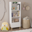 Kids 4-Tier Bookcase Children's Book Display Bookshelf Toy Storage Cabinet Organizer for Children's Room Playroom - Korvel