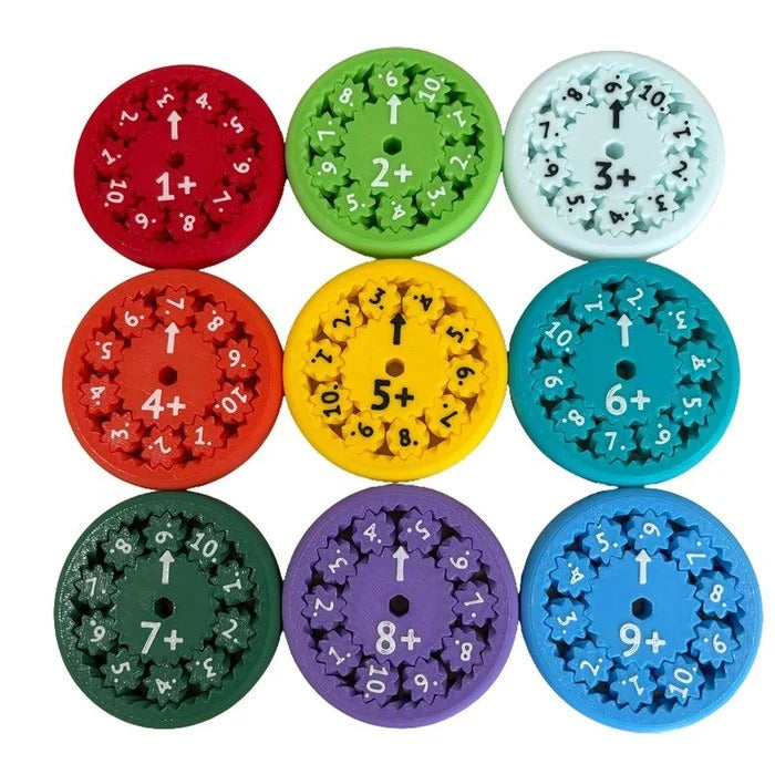 MATH FIDGET SPINNERS 9-piece math fidget spinner teaching enlightenment toy - Korvel