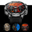 AK75 Smart Watch Flashlight  Men Outdoors Sports Fitness Tracker 700mah Large Battery BT Calling LED Light Smartwatch - Korvel