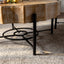 31.5 "Vintage Patchwork Lace Shape Coffee Table Cedar Coffee Table Set (Set of 2) - Korvel