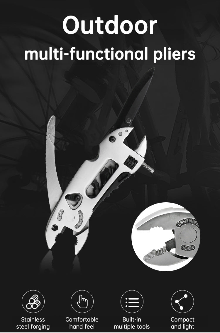Outdoor camping regular pliers, multi-purpose tool pliers, outdoor wrench tool combination - Korvel