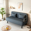 55″ Convertible Chair Bed Tri-Fold Sofa Bed with Adjustable Backrest & Pillow - Korvel