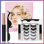 Magnetic False Eyelashes with Liquid Eyeliner - 5 Pairs
