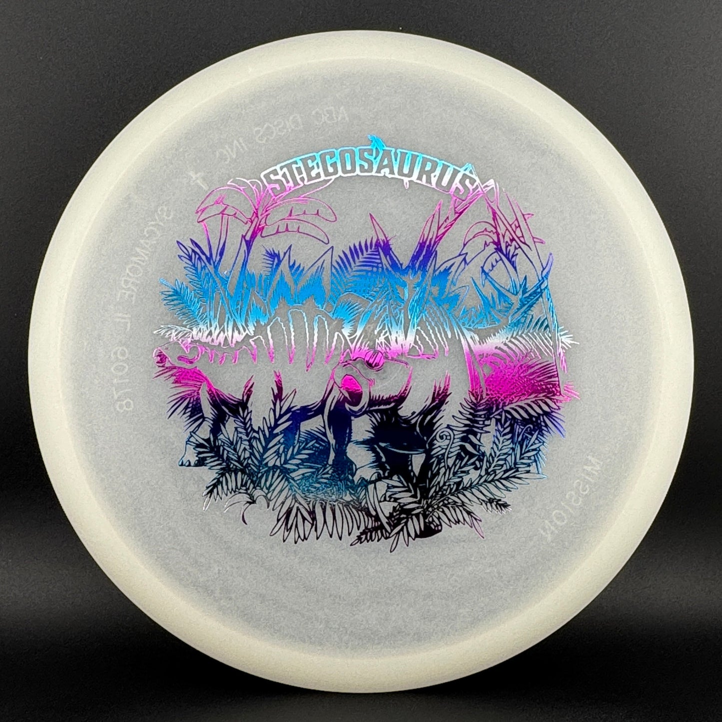 Glow Egg Shell Stegosaurus - Special Edition Disc Golf Disc