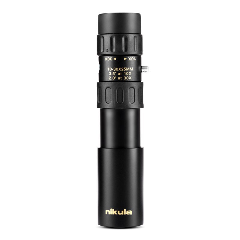 Original binoculars Nikula 10-30x25Zoom Monocular high quality Telescope Pocket Binoculo Hunting Optical Prism Scope no tripod - Korvel