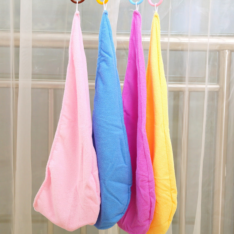 Style Solid Color Water-Absorbing Hair Drying Cap Thickened Hair Towel Dry Bath Hat - Korvel