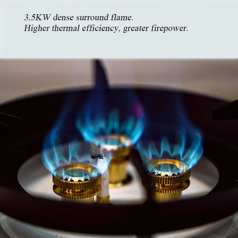 Outdoor Mini Portable Carabiner Stainless Steel 3.5KW Outdoor Camping Equipment Home Appliances Cooktop Gas Stove - Korvel