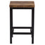 TOPMAX Counter Height Extra Long Dining Table Set with 3 Stools Pub Kitchen Set Side Table with Footrest Brown - Korvel