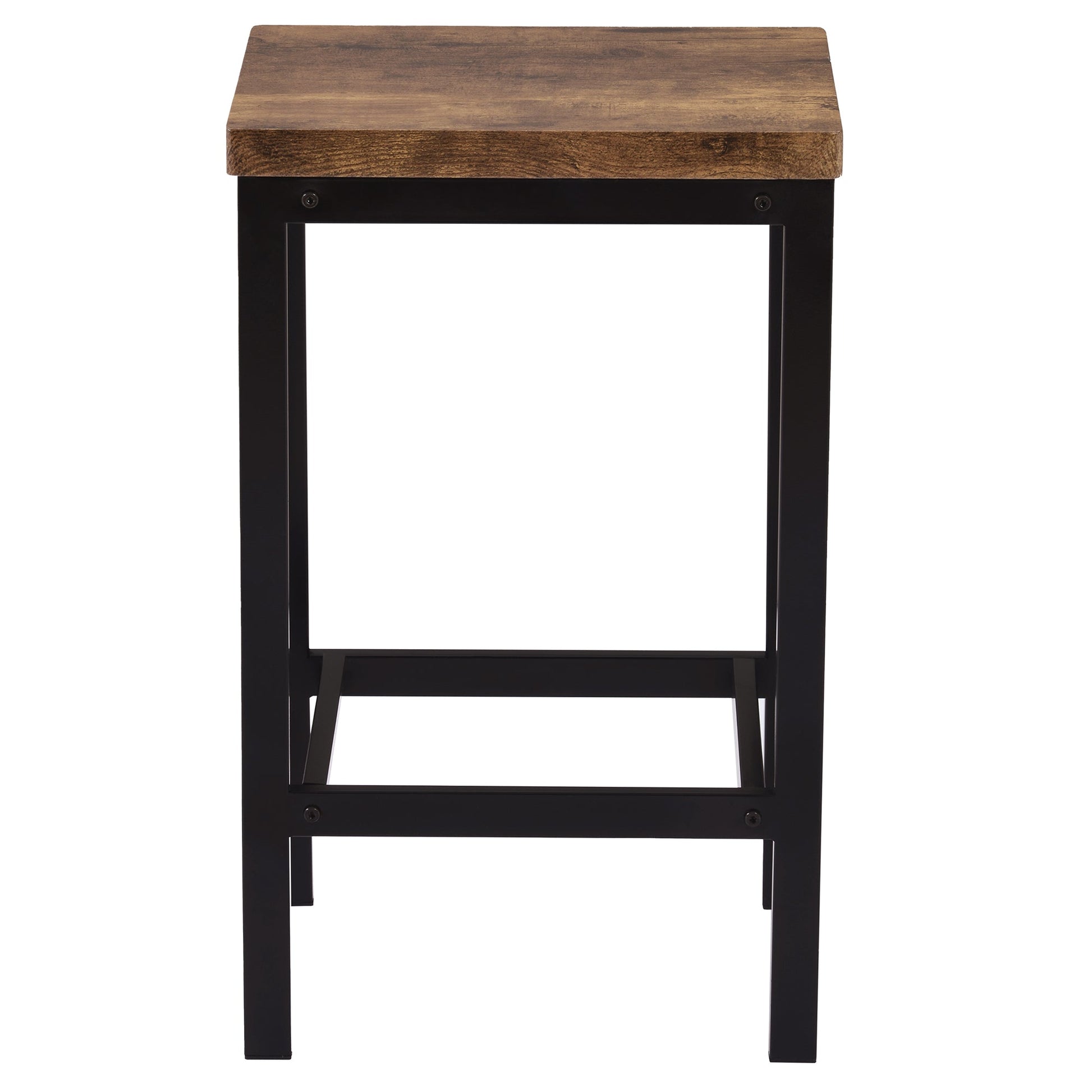 TOPMAX Counter Height Extra Long Dining Table Set with 3 Stools Pub Kitchen Set Side Table with Footrest Brown - Korvel