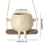Swing Face Planter Resin Plant Succulent Pots Creative Wall Hanging Head Planter Multifunctional Home Garden Patio Accessories - Korvel