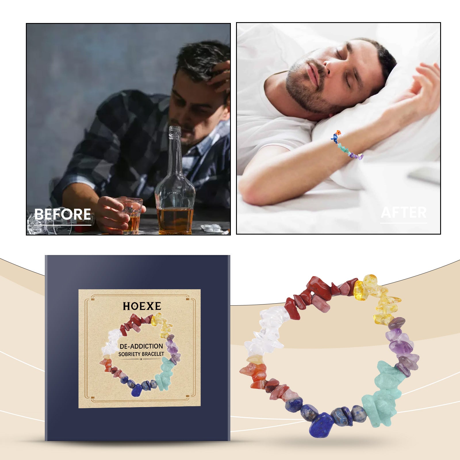 Colorful Crystal Bracelet, Everyday Hand With Decorative Personality Style Fashion Single Wrist Bracelet - Korvel