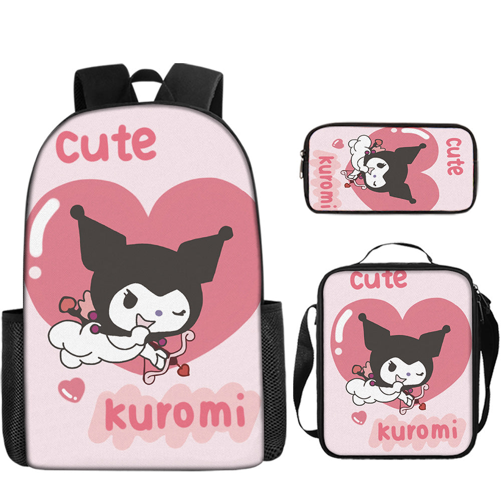New Cartoon School Bag Printing Custom Bookbag High Quality Backpack Pencil Cases Kids Bags For Girls - Korvel